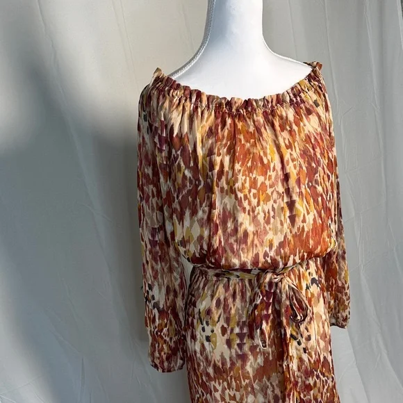 Nine West Multicolor Long Sleeve Maxi Dress - Picture 3 of 3